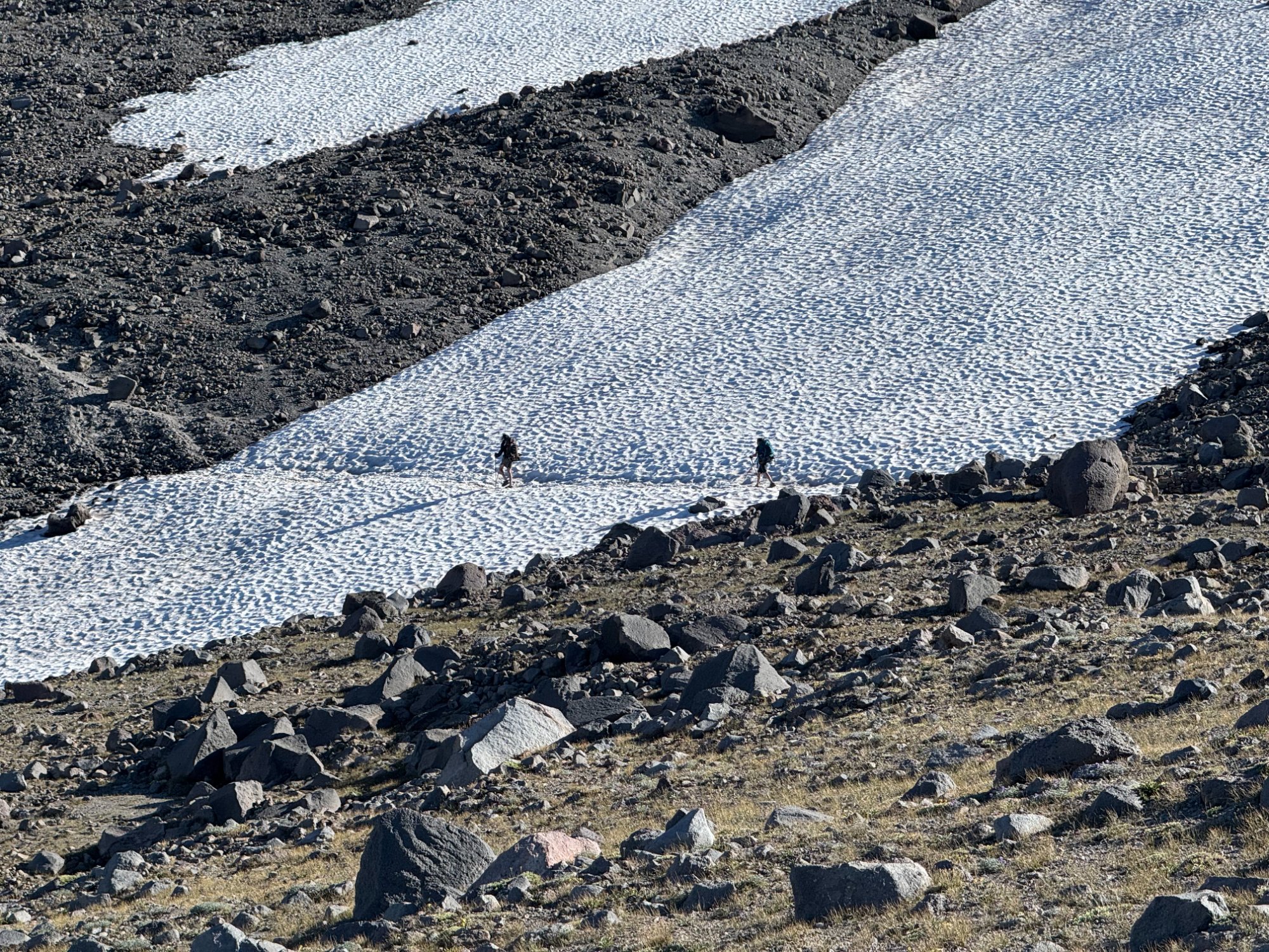 Snowfield crossing